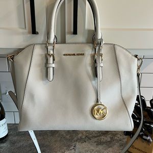 Michael Kors Ciara Large White Satchel